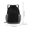 thumbnail image 4 of CNKOO Oxford Basketball Bag High-Capacity Drawstring for Outdoor Sports (Yellow), 4 of 8