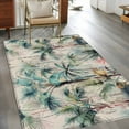 thumbnail image 4 of 2.7x5 Area Rugs, Summer Palm Trees Non-Skid Rubber Backing Large Rectangle Rugs - Living Room Bedroom Home Office, Vintage Botanical Tropical Leaves Indoor Floor Mat Carpets Washable Rug, 4 of 9