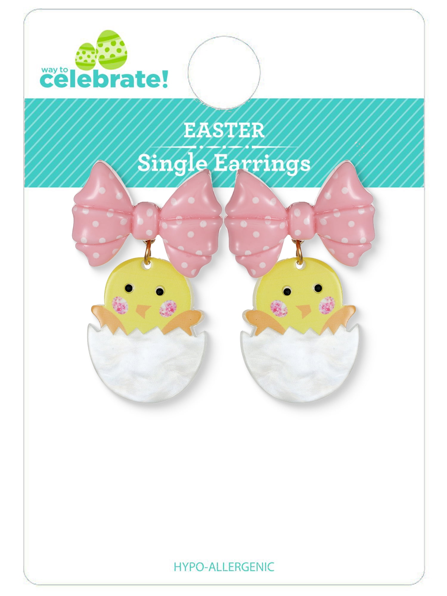 Way to Celebrate Easter Chick Earrings, 1 Pair