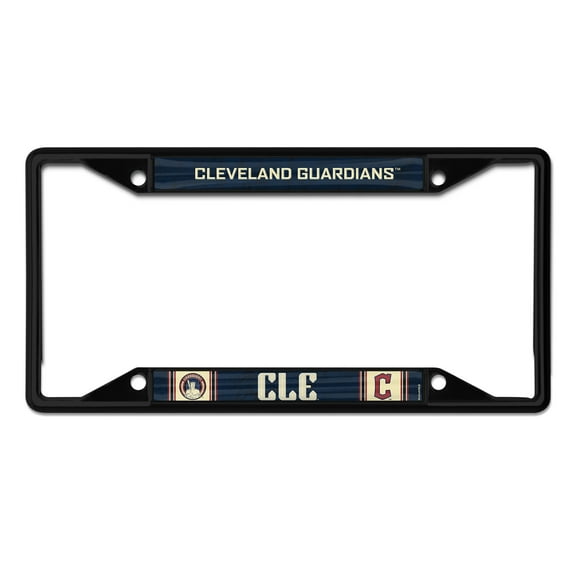 WinCraft Cleveland Guardians 2024 City Connect Metal Laser Cut License Plate Frame