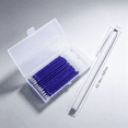 thumbnail image 7 of CCOCC 2026 New 40Pcs Heat Erase Pens,Heat Erasable Refill Pens Fabric Marking Pens Disappearing Quilting,Sewing,Dressmaking,Embroidery Craft Projects for Sewing,Quilting,Embroidery,Crafting,Diy Blue, 7 of 7