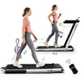 thumbnail image 1 of Pemberly Row Up To 7.5MPH 2.25HP Single Display Screen Treadmill in Silver, 1 of 8