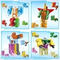 thumbnail image 2 of Toy VEAIS Alphabots Transformers Alphabet Animal para niños de 4 a 6 años, 2 of 7