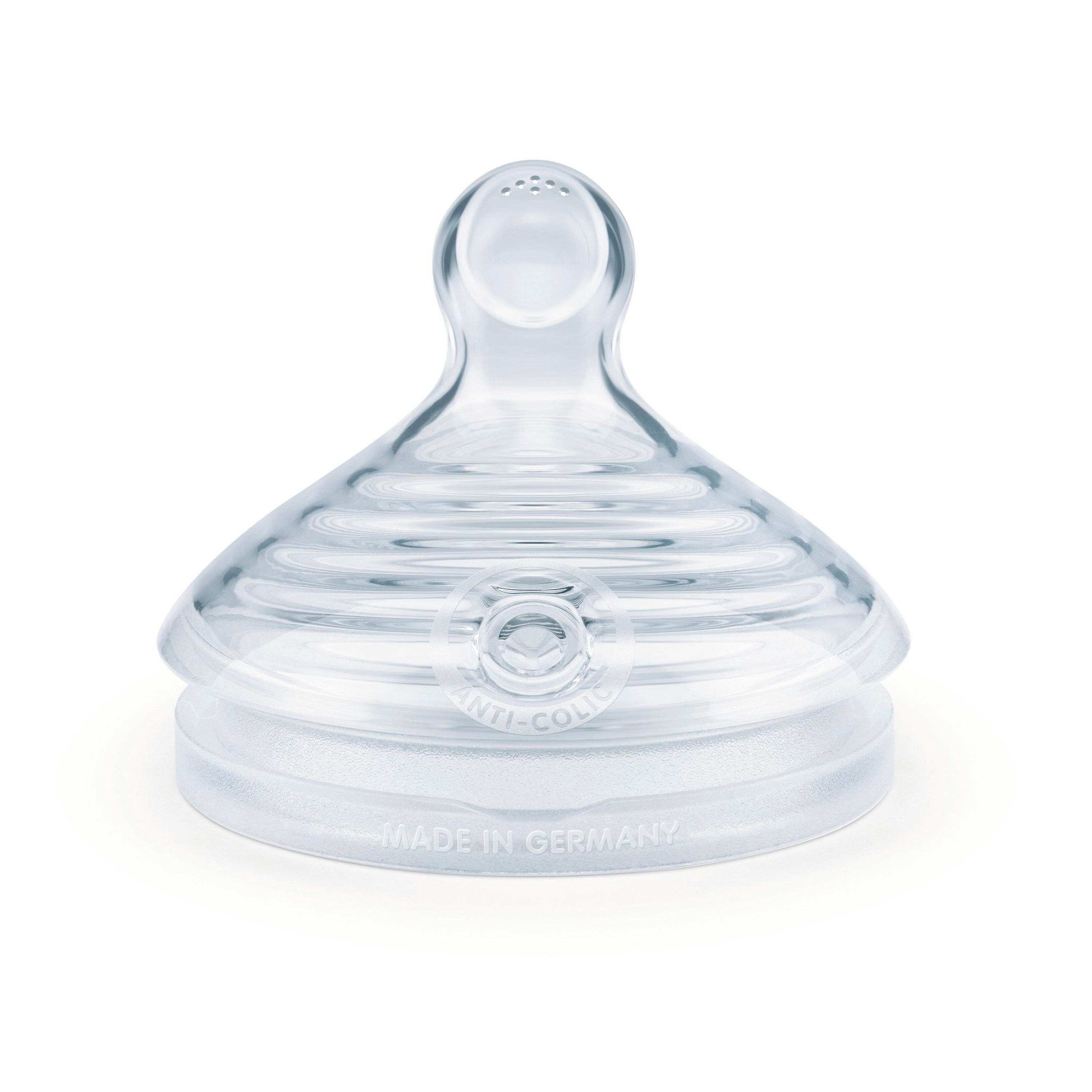 NUK Simply Natural Baby Bottle with SafeTemp, 5 Oz., 2-Pack, Pink Hearts