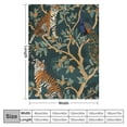 thumbnail image 4 of Nawypu Tiger and Peacock Throw Blanket Soft Cozy Fluffy Flannel Throws Blankets for Couch Bed Sofa Living Room Bedroom Home Decor, Lightweight Fuzzy Plush Blanket for All Season, 4 of 6