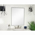 thumbnail image 3 of Decor Wonderland B0061LK60 24 x 32 in. Vanta Rectangular Black Metal Framed Wall Mirror with Dual Mounting Brackets, 3 of 5