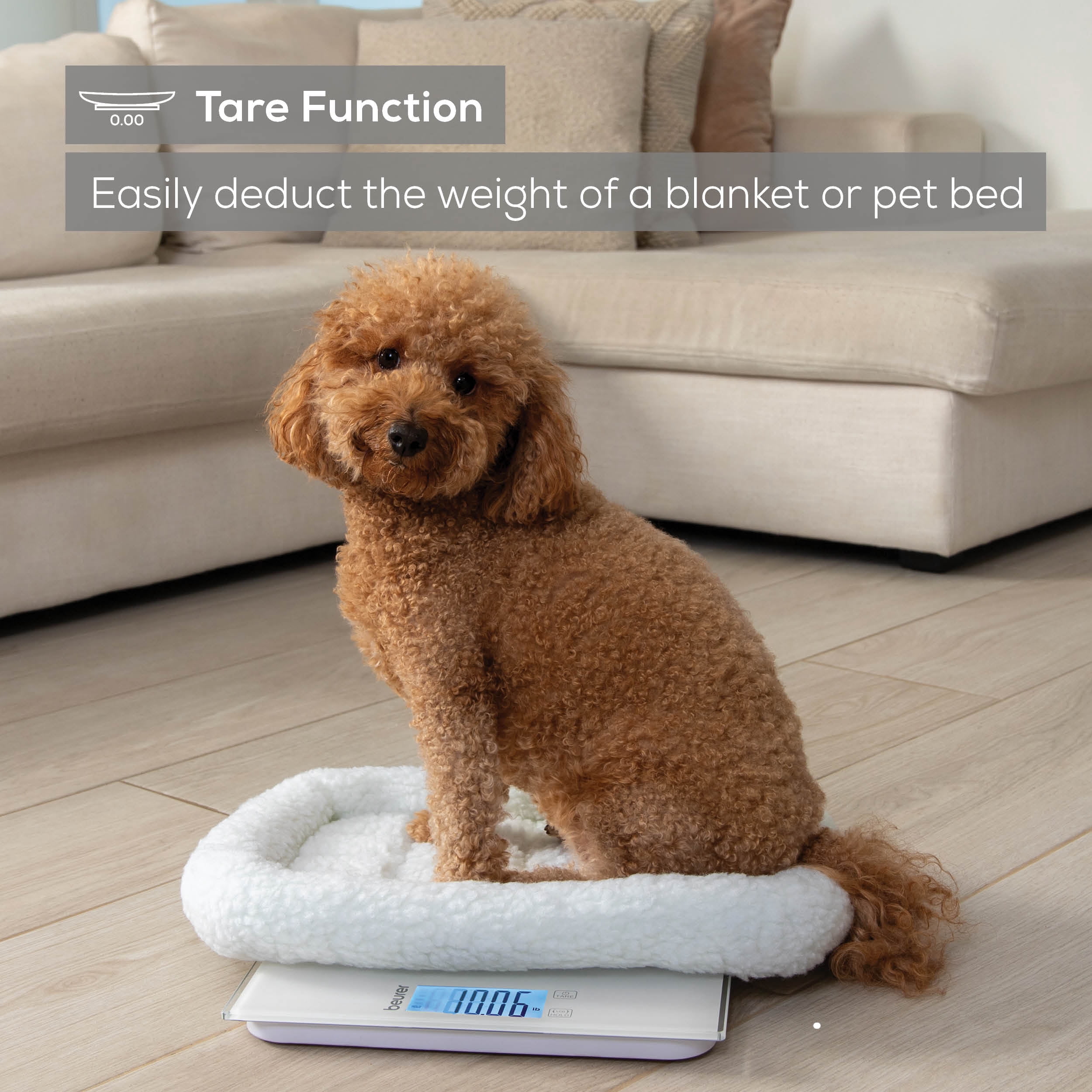 Beurer Multifunctional Baby Scale for Infants, Kids, Adults, and Pets, BY82