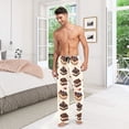 thumbnail image 6 of FORMRS Mens Pajama Pants with Pockets Sleepwear Lounge Bottoms Sizes S-2XL, Blue Cakes, 6 of 7
