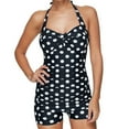 thumbnail image 2 of Fengqque Women's Printing Backless Sexy All-In-One Bikini Swimsui Set Swimsuit, 2 of 5