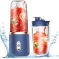 thumbnail image 1 of HUGFEGWE Mini Blender,Portable Blender 400ml Capacity Travel Blender 6 Cutter Portable Juicer Blender with 1 Water Bottle USB Rechargeable Blender for Smoothies Type 1 CJB91-130017, 1 of 8