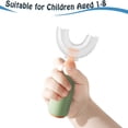 thumbnail image 4 of Kids U Shaped Toothbrush, Soft Silicone Brush Head with Handle, 4 of 5