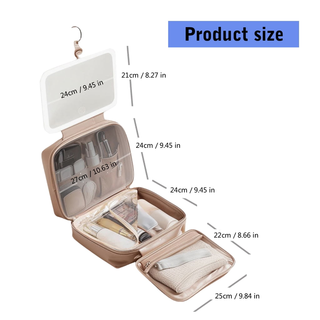 Toiletry Bag Travel Bag with Hanging Hook,Water Resistant Makeup Cosmetic Bag Travel Essential Travel Organizer Bag