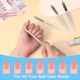 thumbnail image 2 of EXLEAF 2026 New 4 Pcs Diamond Deb Nail File Metal Nail File with Sharp Pointed Tip,Stainless Steel Nail Filer Metal Nail Files for Natural Nails Double Sided Manicure Pedicure Tools for Home(Small), 2 of 6