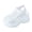 White, variant on Womens Comfortable Walking Sandals Breathable Platform Memory Foam Slip on Outdoor Shoes College Students Slides size 7.5 White