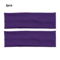 thumbnail image 4 of letairis 2pieces Breathable And Sweat Releasing Workout Headbands For Sports Multi-Purpose Workout Sweatbands Purple, 4 of 6