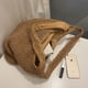 thumbnail image 3 of Bolso de paja para mujer, bolso tipo cubo, tejido de playa de verano, bolso tejido a mano, 3 of 5