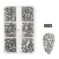 thumbnail image 1 of Joyería de diamantes de imitación para decoración de uñas en caja, joyería de uñas de luz celestial con diamantes de imitación planos Wmkox8yii  hjk4550, 1 of 1