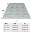 thumbnail image 2 of JUNZAN Baby Elephant Giraffe Print Flannel Fleece Blanket Throw Blanket for Bed,Sofa,Couch,Travel,Camping(60"x50" ), 2 of 5