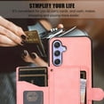 thumbnail image 6 of ELEHOLD Luxury Wallet Case for Samsung Galaxy S23 FE with Card Holders Magnetic Closure Kickstand Function Shockproof Galaxy S23 FE Purse Case with Detachable Crossbody Shoulder Strap,Rosegold, 6 of 7