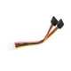 thumbnail image 4 of Conector de cable de alimentación de controlador duro de 4 pines a fuente de alimentación dual de 15 pines para computadora PC, 4 of 4