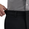 thumbnail image 4 of Haggar Men's Dress Pant Straight Fit Stretch Trousers Super Flex Waistband, Black, 4 of 5