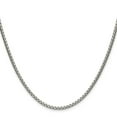 thumbnail image 2 of Stainless Steel Box Chain Styles Necklace Chisel Polished 2.5 mm 16 inch Fancy, 2 of 4