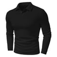 thumbnail image 2 of Enjoytime Long Sleeve Shirts for Men Collared Button Knit Lightweight Breathable Casual Workout Shirt, 2 of 8
