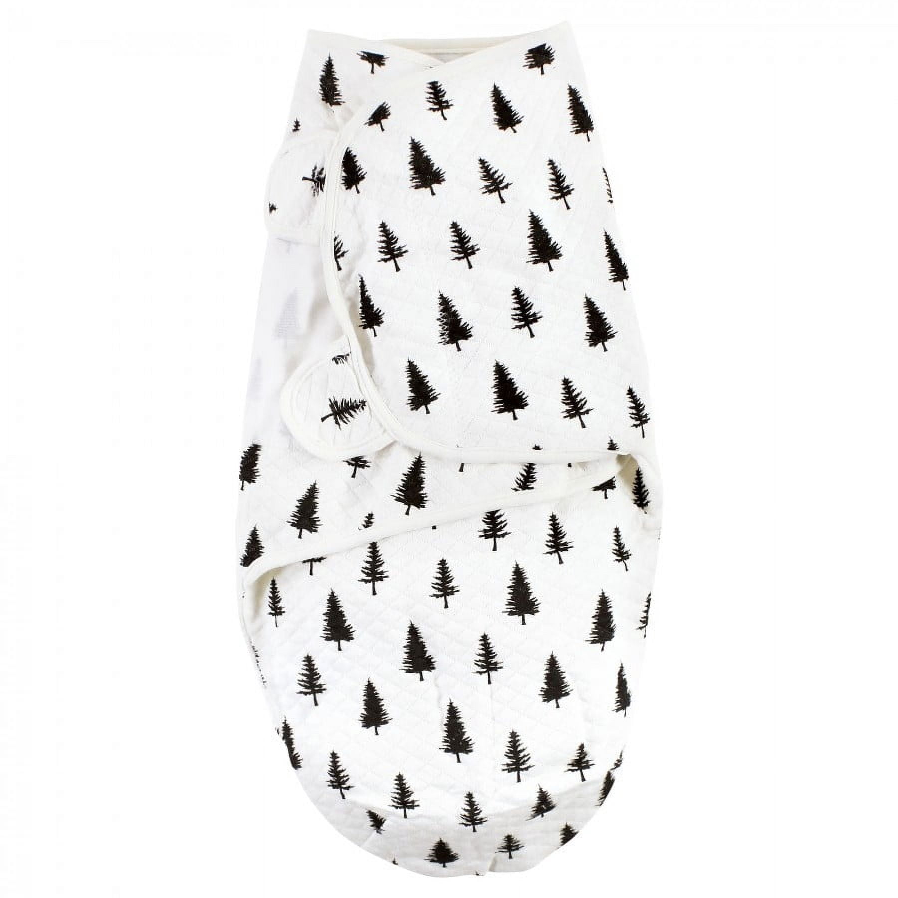 Hudson Baby Infant Boy Quilted Cotton Swaddle Wrap 3pk, Moose, 0-3 Months