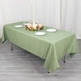 thumbnail image 6 of Efavormart 60x102" Seamless Premium Eucalyptus Sage Green 200 GSM Linens Polyester Rectangle Tablecloth Commercial Grade For Wedding Banquet Restaurant, 6 of 11