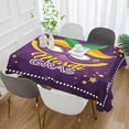 thumbnail image 5 of Coolnut Mardi Gras Tablecloth, Waterproof Washable Polyester Square Table Cover, Durable Tablecloth for Kitchen Dining Table Party Decor, 54"x54", 5 of 7