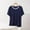 Navy, variant on Oversize Women's Sleep T-Shirt 2026 Summer Short Sleeve Pajamas Shirts Crewneck Loose Casual Soft Tops,Pink,3XL