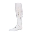 thumbnail image 3 of MeMoi Retro Halftone Polka Dot Tights - Girls - Female, 10-12, Winter White, 3 of 6