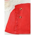 thumbnail image 5 of Baby Girl Button Detail Ruffle Trim Skirt, 5 of 5