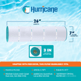 thumbnail image 3 of Hurricane 12 Pack HF7471-04 Advanced Pool and Spa Filter Cartridge Replacement, 3 of 12
