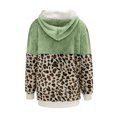 thumbnail image 5 of Pntutb, chaqueta informal de manga larga con capucha y cremallera de felpa con estampado de leopardo para mujer, chaqueta de retazos de Color sólido, prendas de vestir, abrigo, liquidación Pntutb Pntutb-2567, 5 of 5
