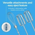 thumbnail image 4 of Hamilton Beach 6-Speed Electric Hand Mixer with Whisk, Traditional Beaters, Snap-On Storage Case, White, 4 of 5