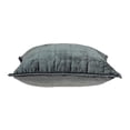 thumbnail image 5 of Parkland Collection Anajar 20x20" Solid Cotton & Fabric Throw Pillow in Charcoal, 5 of 6