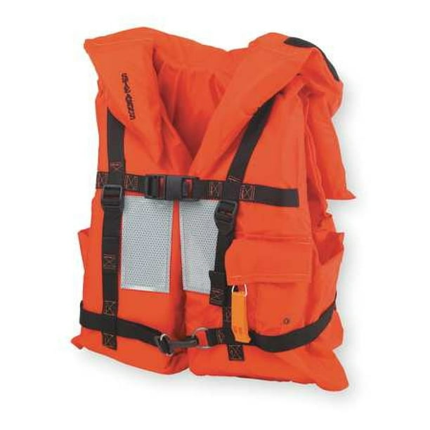 STEARNS 2000004522 Flotation Vest,Orange,Nylon,Universal