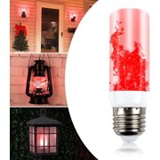 FZFLZDH E27 LED Simulated Realistic Burning Fire Flame Effect Flickering Light Bulb (2 Pack)