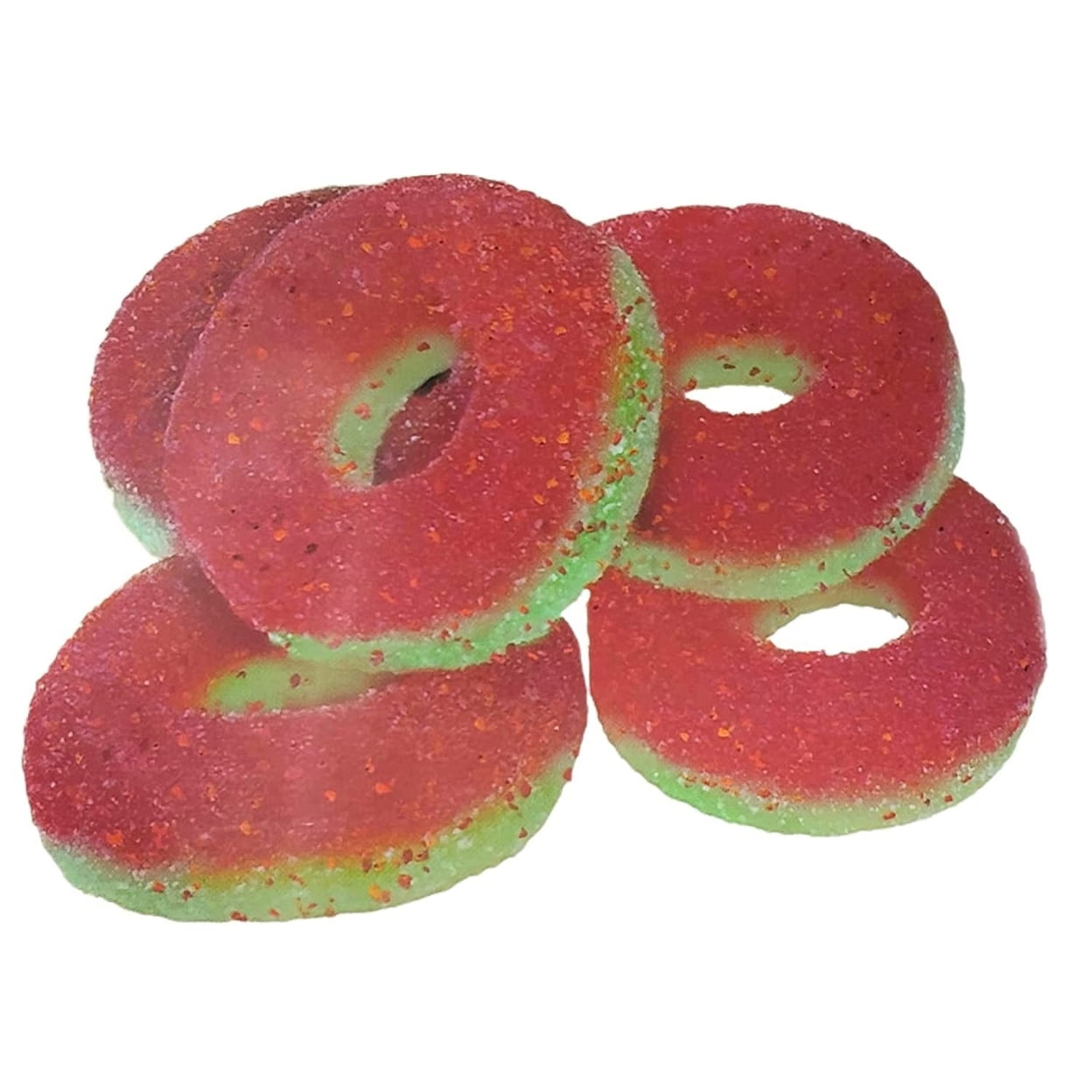 Snak Club Tajin Watermelon Rings Chili & Lime Seasoned Gummy Candy (24