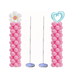 thumbnail image 1 of 2pz Kit De Columna Portátil Con Base,soporte Para Globos Xtellar plateado, 1 of 4