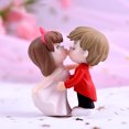 thumbnail image 5 of Desktop Decor,Valentine's Day Decorations Couple Toys Home Decor Boy Dress Girl Wedding Cake Topper, 5 of 9