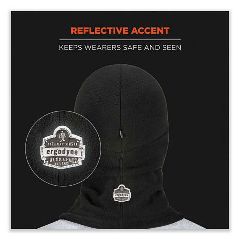 N-Ferno 16894 Zippered Balaclava Face Mask, Black