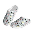 thumbnail image 2 of Yiaed Colorful Hat Snowman Print Slippers Fuzzy Warm Cozy Slippers Non Slip House Slippers For Indoor Outdoor Slippers House Slippers-11, 2 of 7