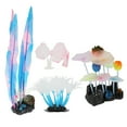 thumbnail image 3 of Decoraciones de acuario brillantes Ticfox simulación Artificial hermosa planta de pecera de silicona 4 Uds, 3 of 14