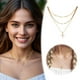 thumbnail image 3 of Collar elegante con colgante para mujer Collar de tres capas de oro para mujer Collar con cadena para el cuello para mujer, 3 of 6