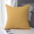 thumbnail image 1 of Xiao Hua 3 fundas de almohada de algodón y lino de color liso. Clásicas y atemporales, fundas de almohada sencillas de color puro, que combinan con cualquier cama. 23,62 x 31,5 pulgadas (amarillo)., 1 of 5