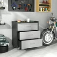 thumbnail image 6 of Heavy-Duty Metal Storage Cabinet with Wheels - 3 Drawer Tool Cabinet for Garage, Office, and Home Organizer Solutions, Black/Gray, 6 of 14