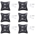 thumbnail image 1 of Support Mural Universel 6X pour Écran LCD LED 14-27 Pouces, Hauteur Réglable, Moniteur Rétractable Mural pour TV-C12, Support Mural Universel 6X pour Téléviseur, Noir, 1 of 8
