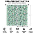 thumbnail image 2 of Blackout Kids Curtains,Light Green Christmas Village Pattern Childrens Insulated Curtains Set Of 2,Bedroom Essentials,Toddler Room Decor 42"x84", 2 of 5